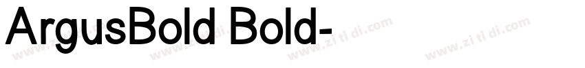 ArgusBold Bold字体转换